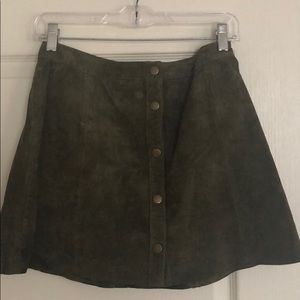 Suede Skirt